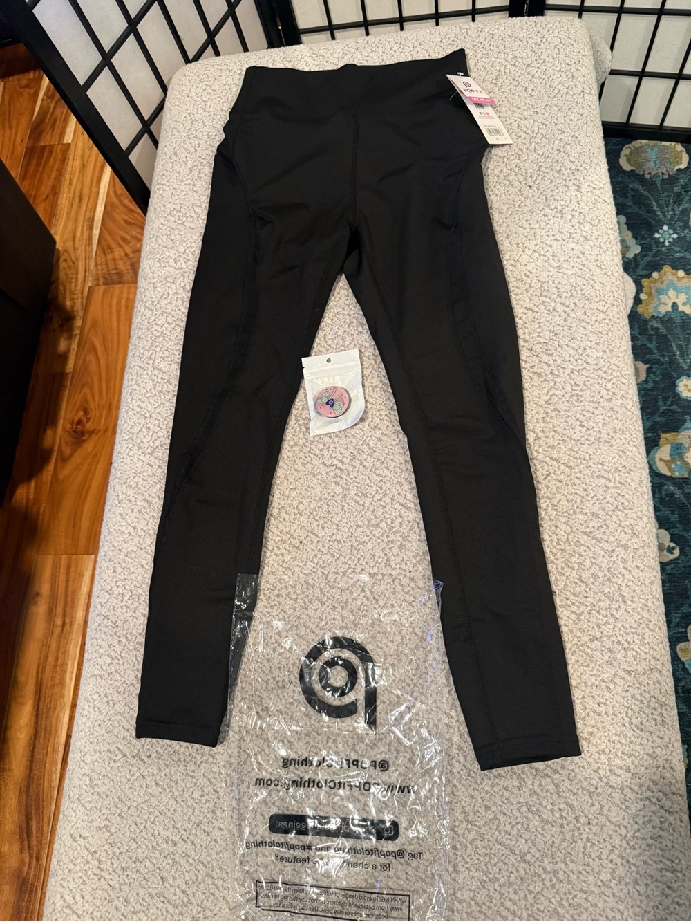 POP Fit Black Girls' Active Leggings